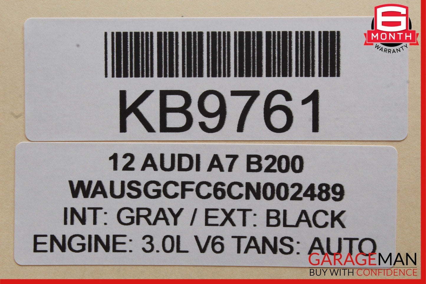 12-18 Audi A7 Front Right Passenger Side Door Window Regulator Motor Unit
