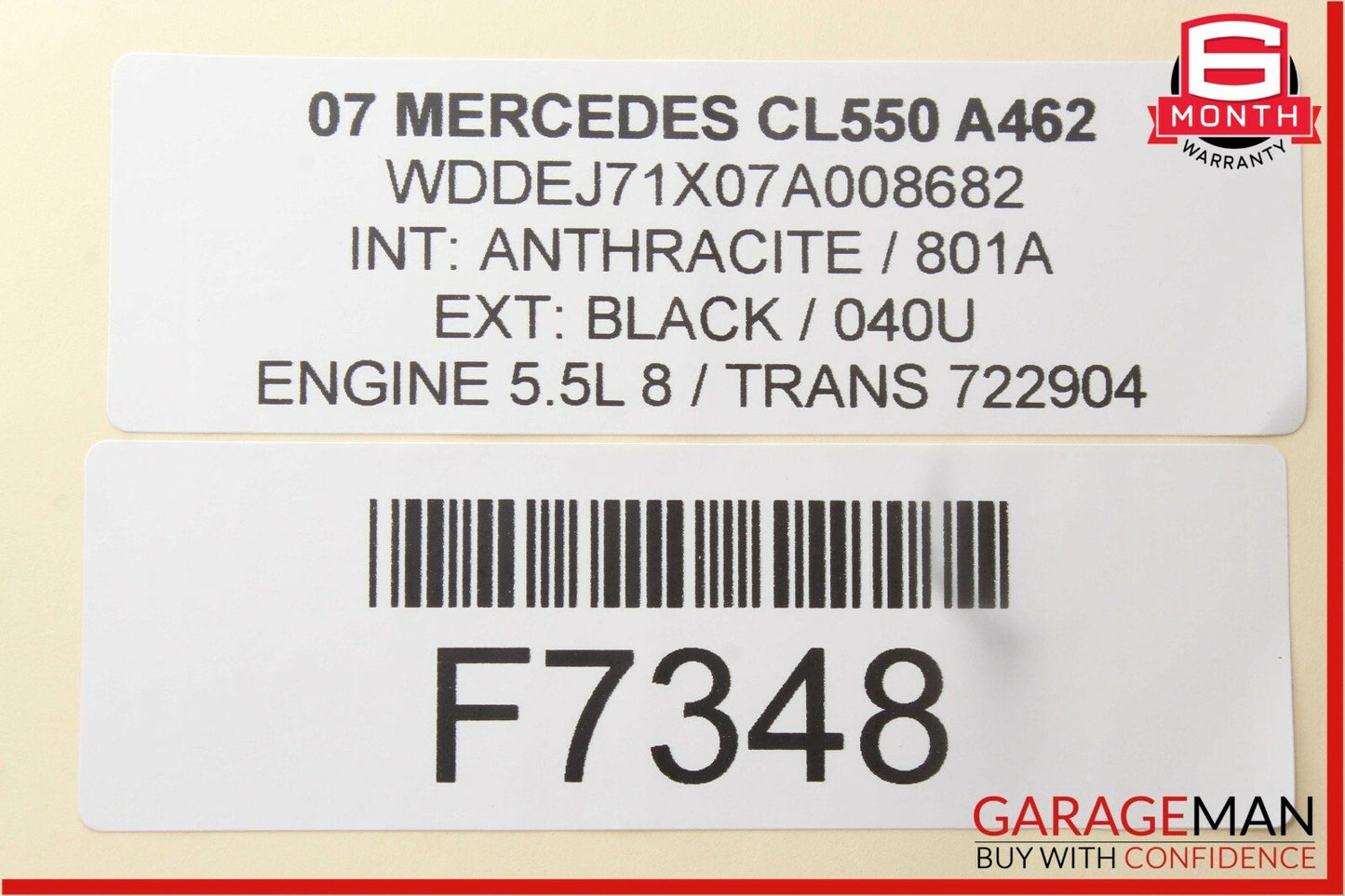 07-13 Mercedes W216 CL550 CL500 Dashboard Center A/C AC Air Vent w/ Clock OEM