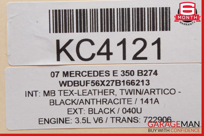 03-09 Mercedes W211 E350 E500 Front Right Exterior Door Handle Black OEM