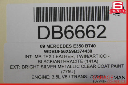 07-09 Mercedes W211 E550 E350 Front Right or Left Top Upper Seat Cushion Cover