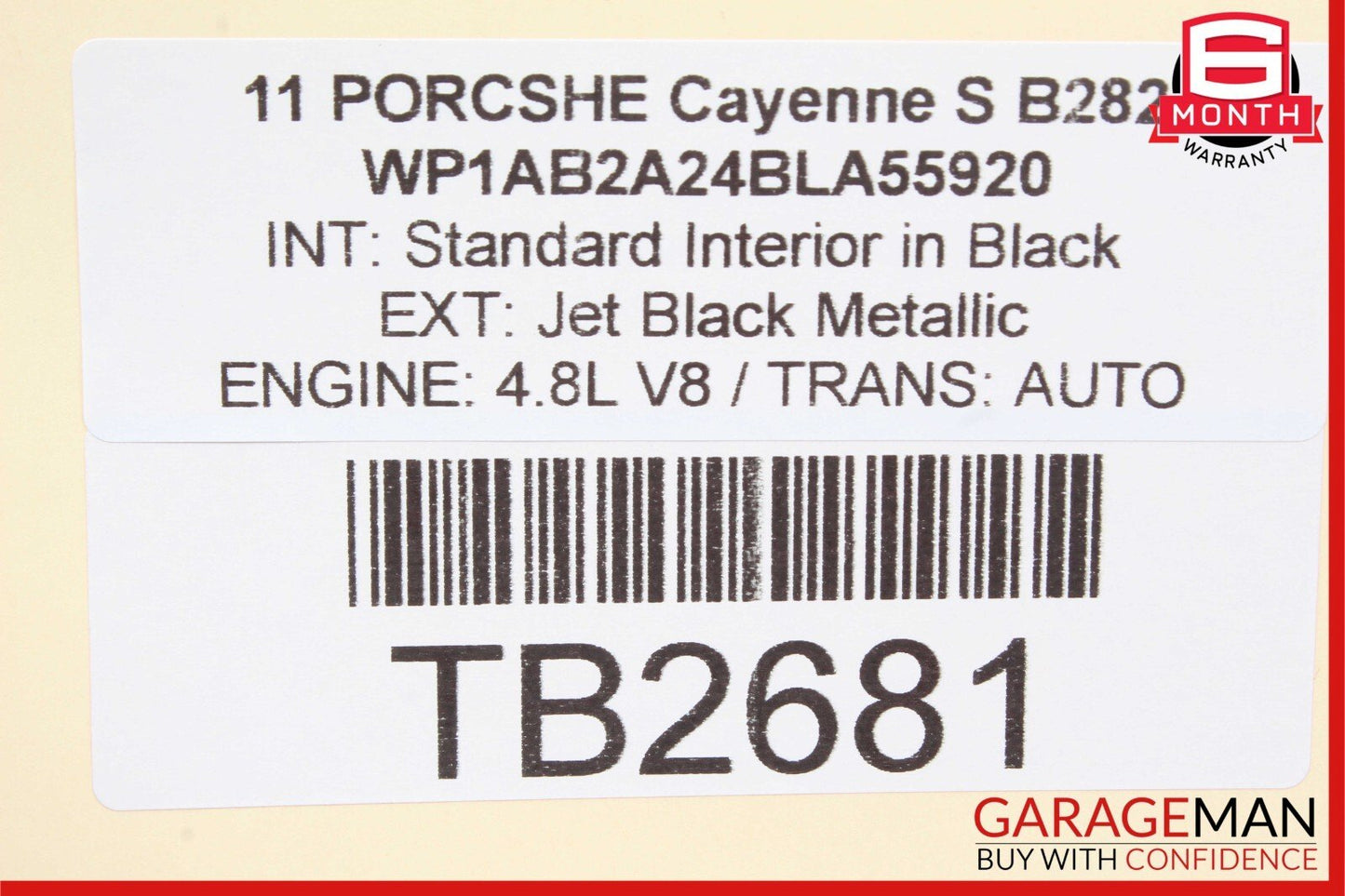 11-14 Porsche Cayenne 958 S Multifunction Steering Wheel Assembly Black OEM