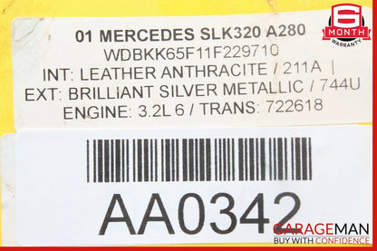 01-04 Mercedes R170 SLK230 SLK320 A/C Compressor Air Conditioning 0002342911