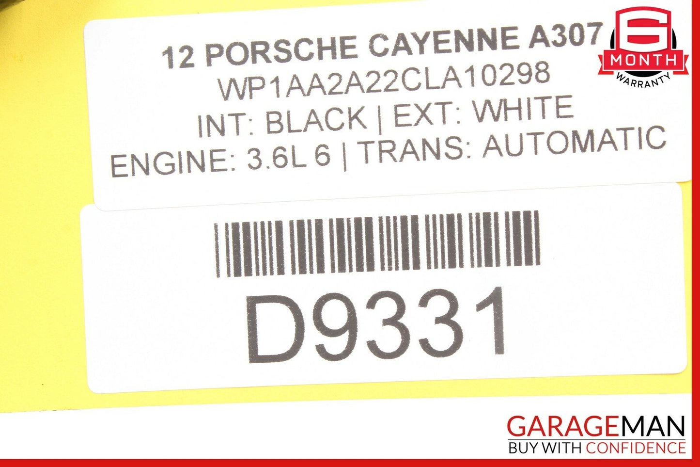 11-17 Porsche Cayenne 958 Rear Right Side Suspension Wishbone Upper Control Arm