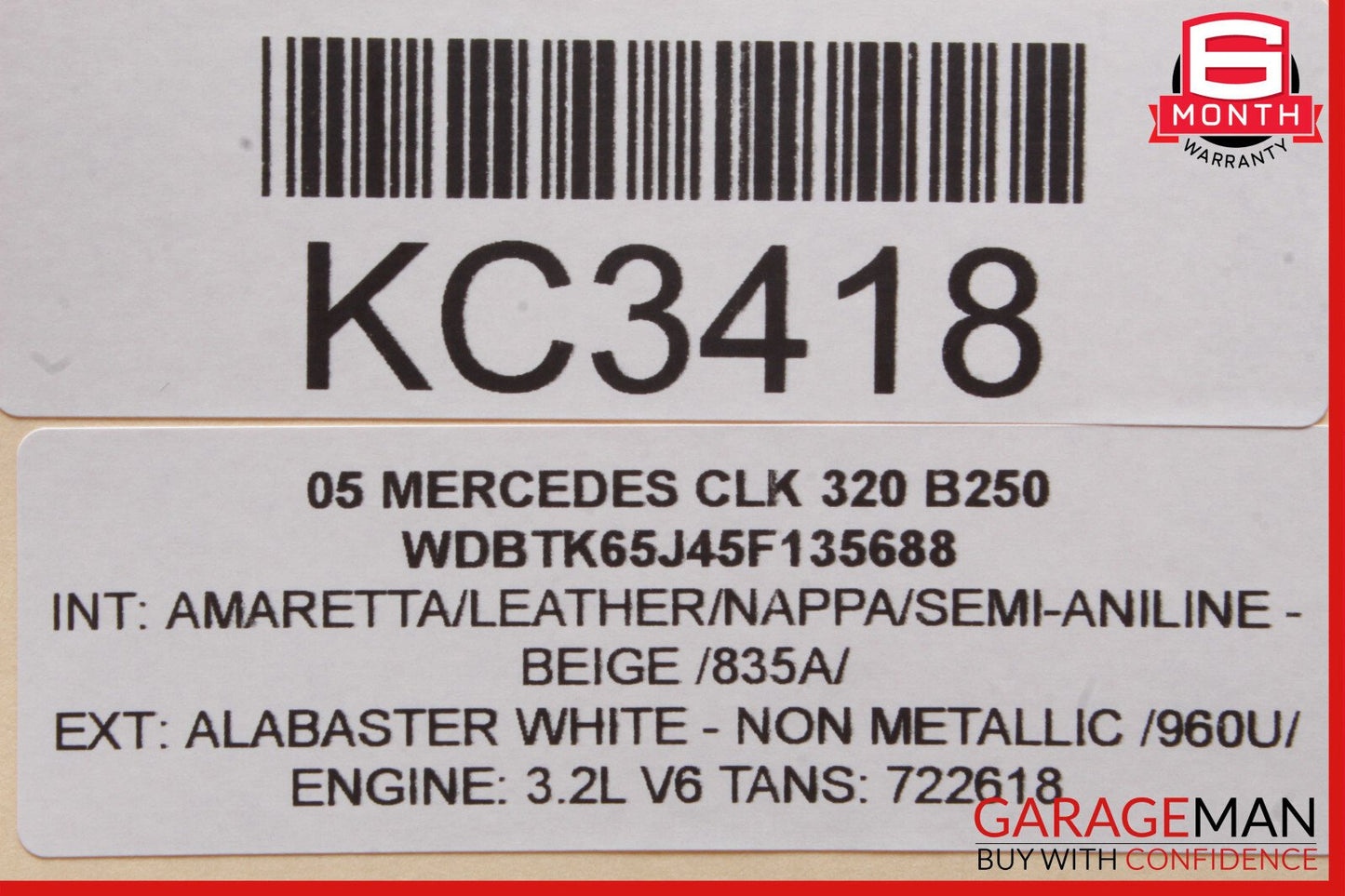03-09 Mercedes W209 CLK320 CLK500 Right Passenger Exterior Door Handle OEM