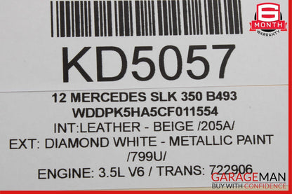 12-20 Mercedes R172 SLK350 Convertible Trunk Right Assist Lift Cylinder OEM
