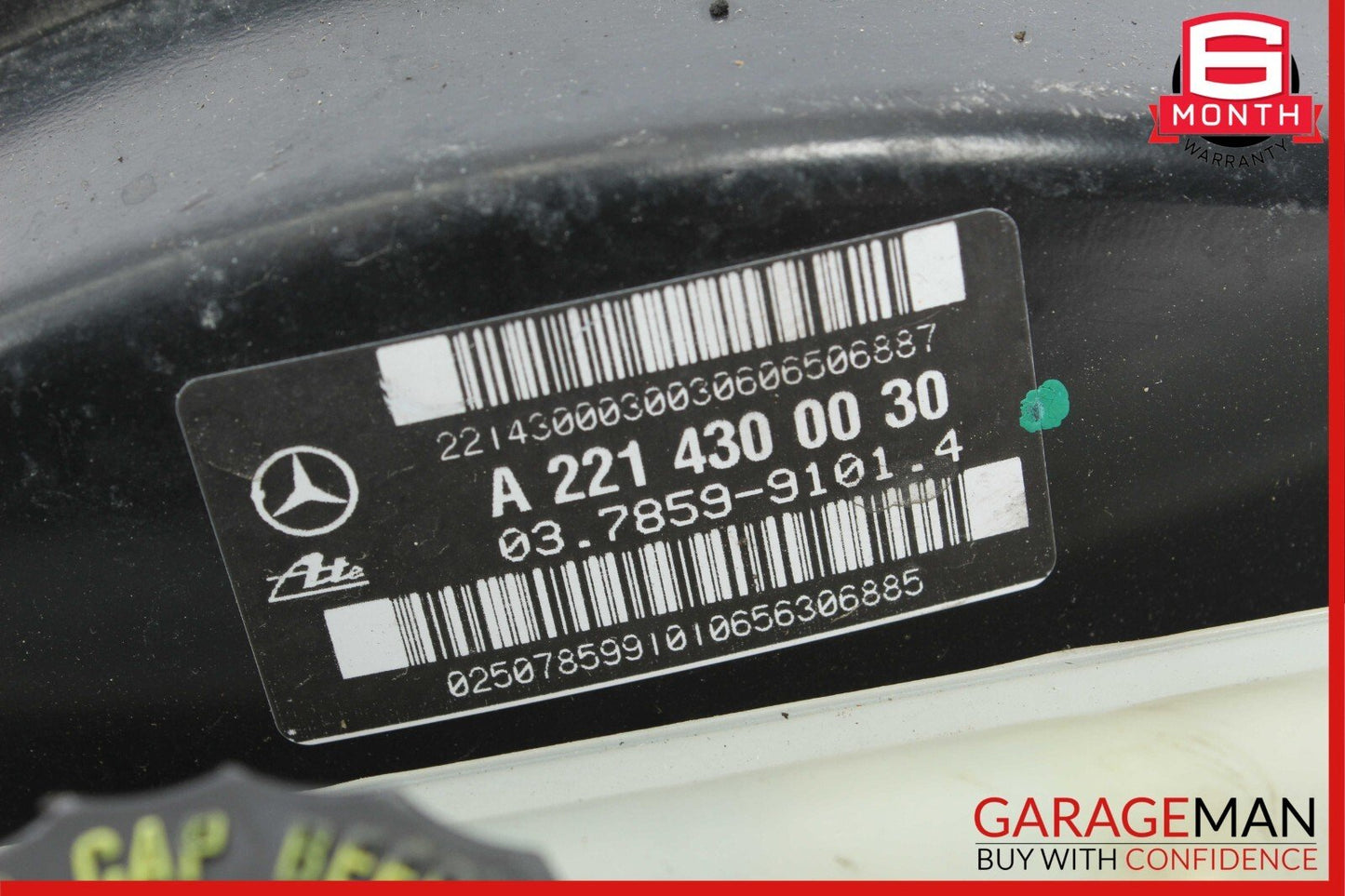 07-09 Mercedes W221 S450 S550 Brake Master Cylinder Power Booster 2214300030 OEM