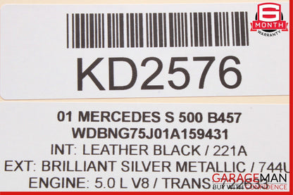 00-06 Mercedes W220 S500 S55 AMG Center Console Shifter Bezel Trim Wood OEM