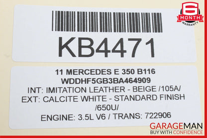 10-17 Mercedes W212 E350 E400 Rear SAM Fuse Box Module Relay Assembly OEM