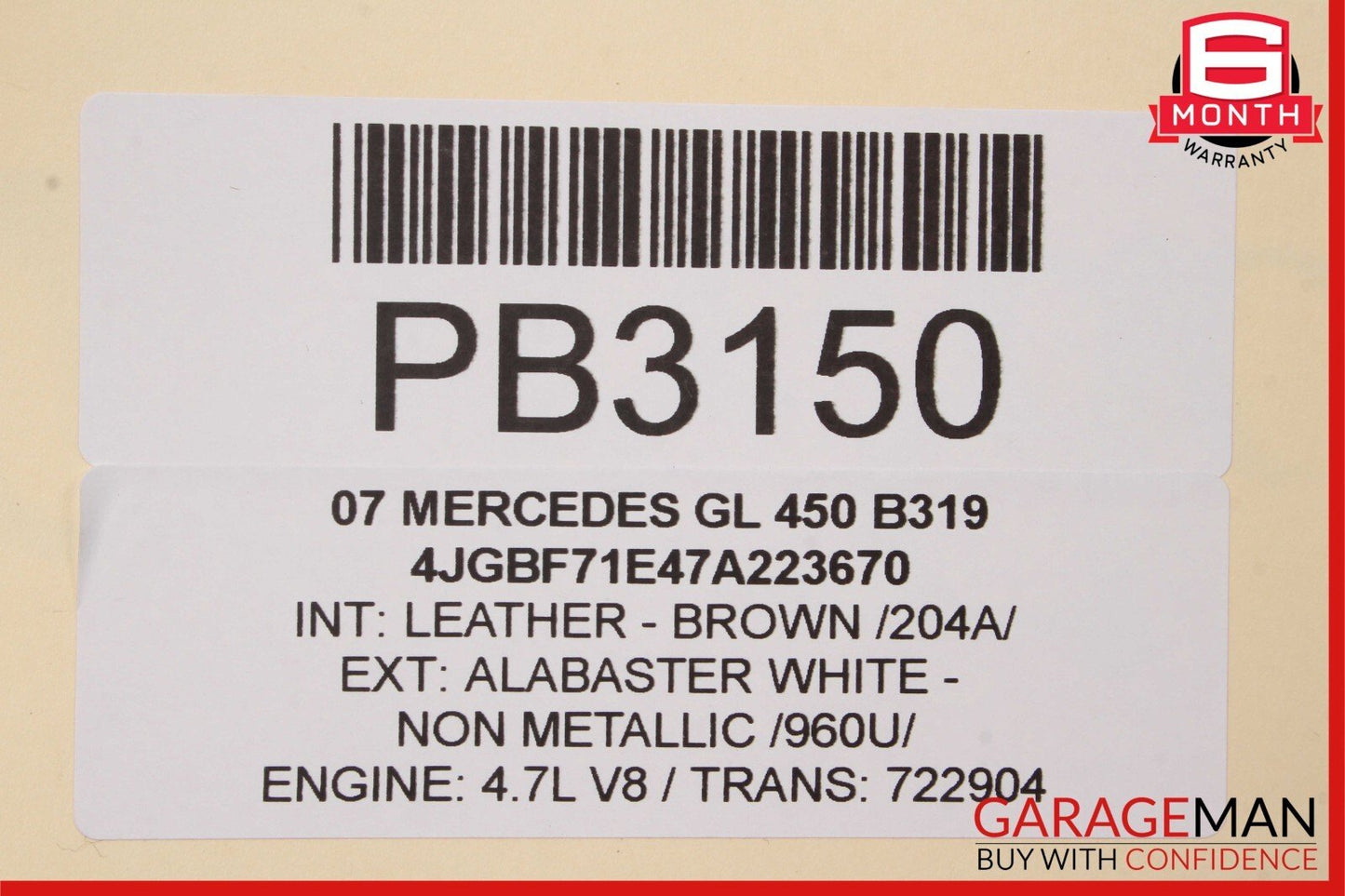 06-13 Mercedes GL550 R350 GL450 Tranny Transmission Transfer Case Gear Box