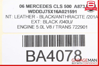 06-09 Mercedes W219 CLS500 E550 Steering Wheel Black OEM