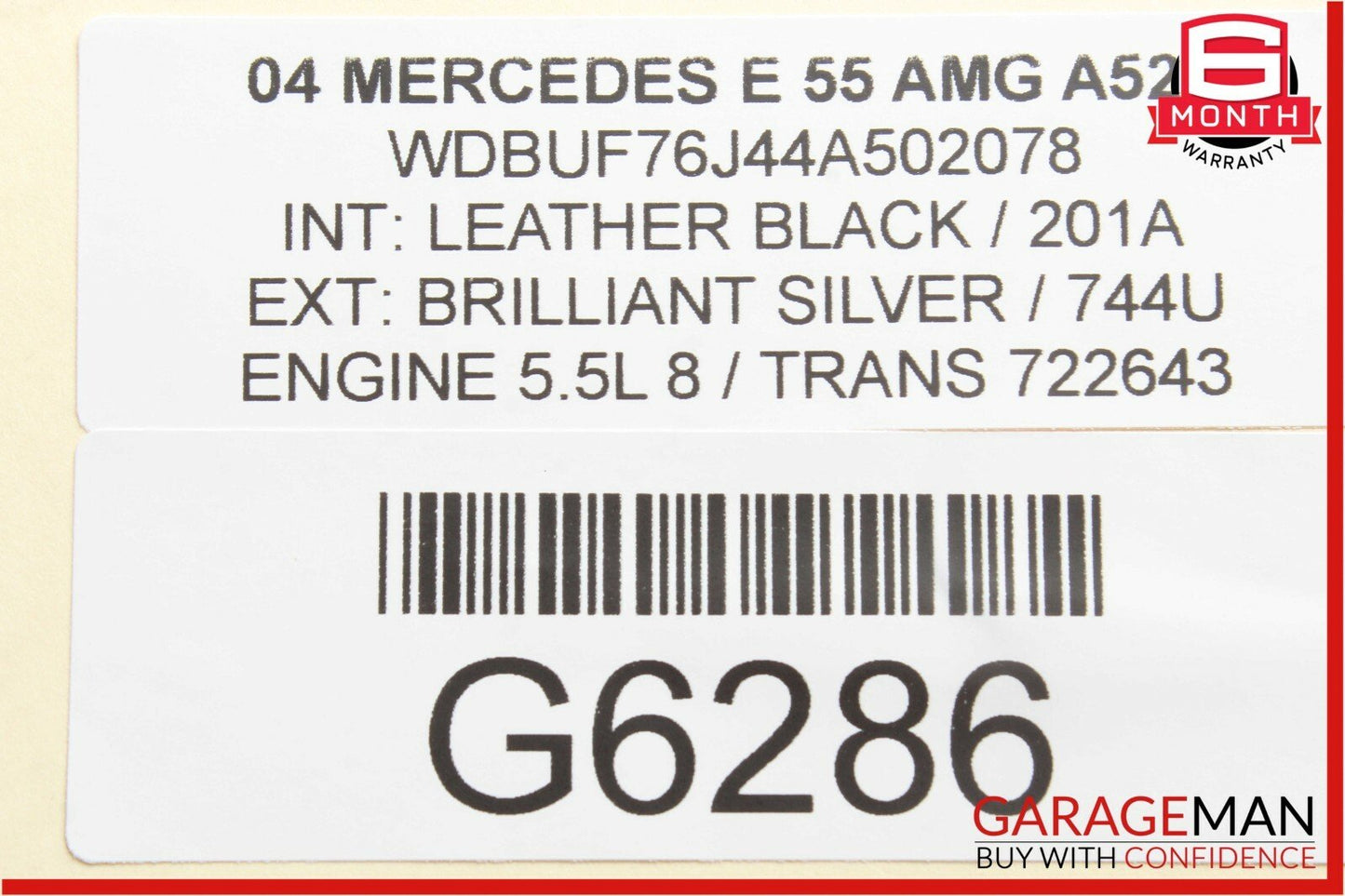 03-09 Mercedes W211 E320 E55 AMG Rear Left Side Door Window Regulator Motor OEM