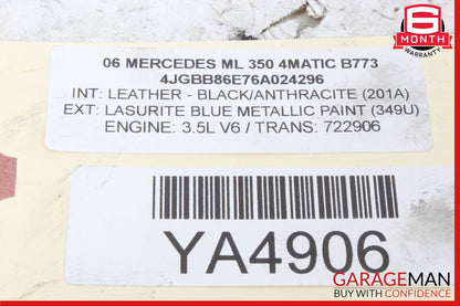 06-13 Mercedes W164 ML350 R350 GL350 Lower Engine Motor Oil Pan 2720100828 OEM
