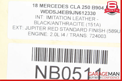 14-19 Mercedes W117 CL250 Rear Left Side Spindle Knuckle Hub Bearing OEM