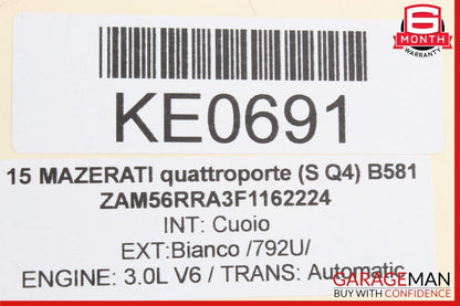 14-17 Maserati Quattroporte Front or Rear Side Door Audio Sound Speaker Set OEM