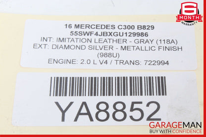 15-20 Mercedes W205 C300 C400 GLC300 Dash Headlight Switch Control Module OEM