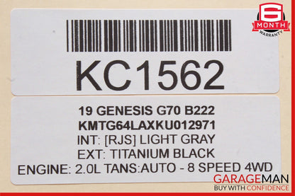 19-21 Genesis G70 Third Center High Mount Brake Light Lamp Assembly OEM