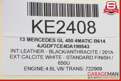 12-16 Mercedes X166 GL450 SLK350 Hand Parking Brake Control Module Unit OEM