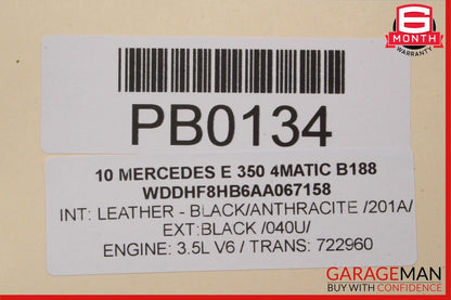 10-13 Mercedes W212 E350 E400 Front Right Side Interior Door Trim Panel Grey