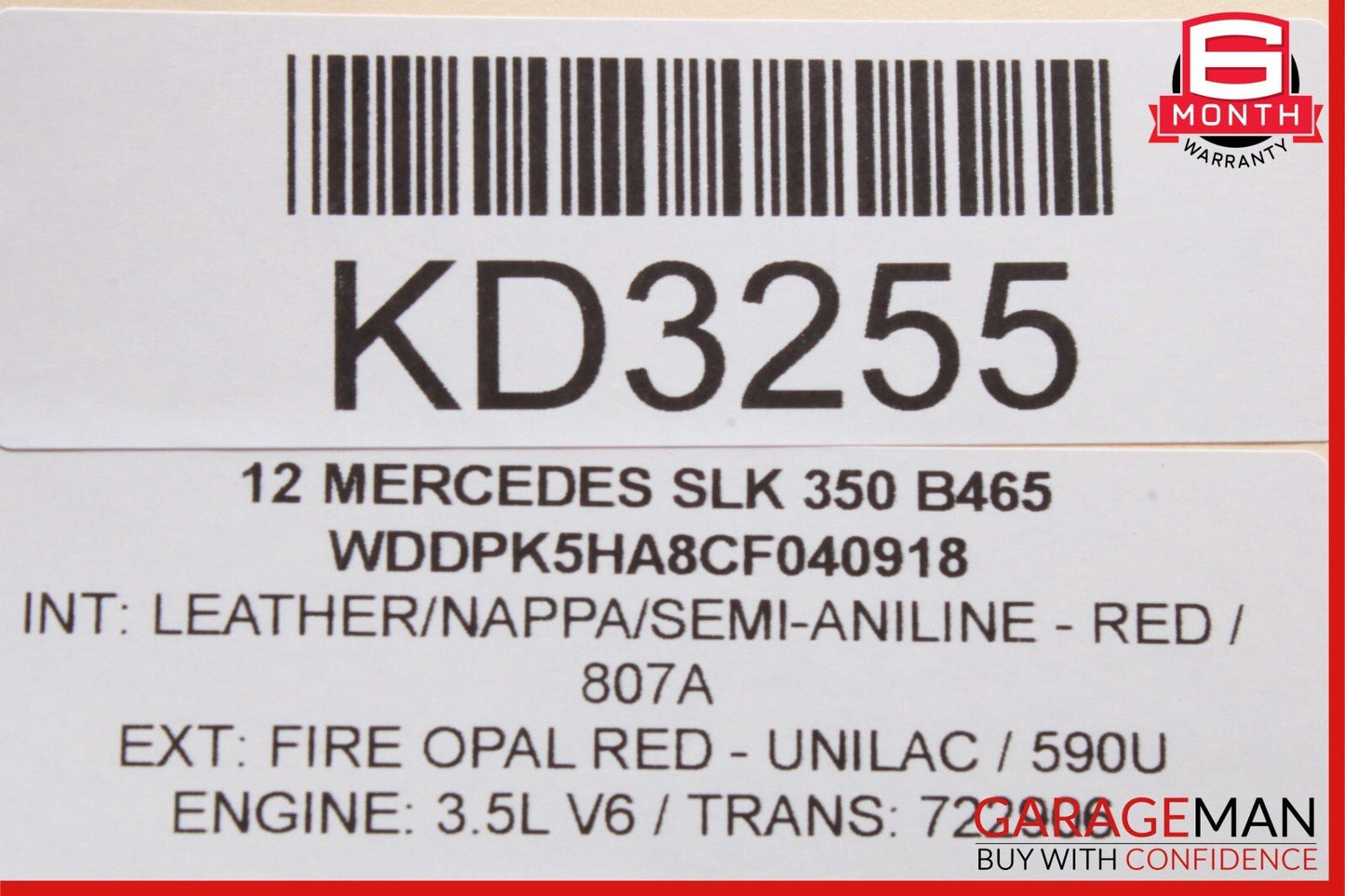 2012 Mercedes R172 SLK350 SLK250 Roof Convertible Top Module Control OEM