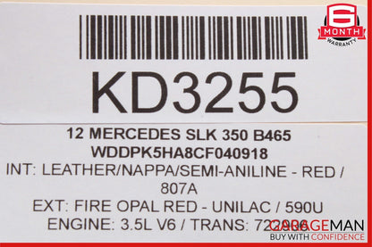 2012 Mercedes R172 SLK350 SLK250 Roof Convertible Top Module Control OEM