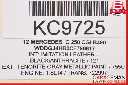 10-15 Mercedes W204 C250 CLS550 Keyless Go Entry Control Module Unit OEM