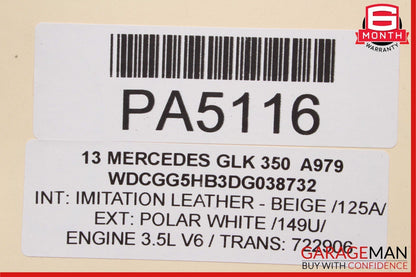 08-18 Mercedes GLK350 C250 E250 Engine Radiator Cooling Fan Motor Assembly OEM