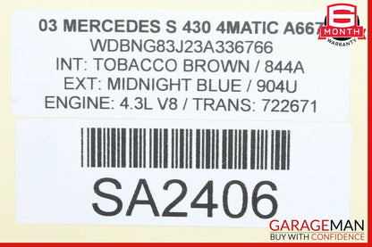 00-06 Mercedes W220 S430 CL500 CLK500 Voice Command Control Module SYN9266B OEM