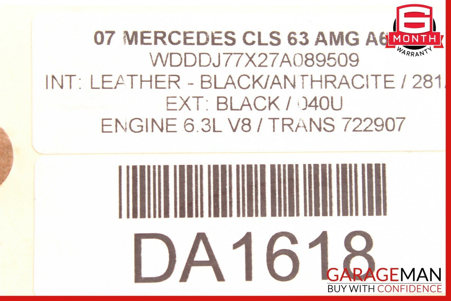 06-11 Mercedes W219 CLS500 CLS63 Rear Left Driver Door Lock Latch Actuator OEM