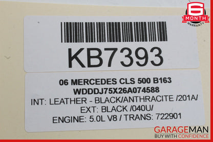06-11 Mercedes W219 CLS550 Front Left Side Exterior Door Handle Assembly OEM