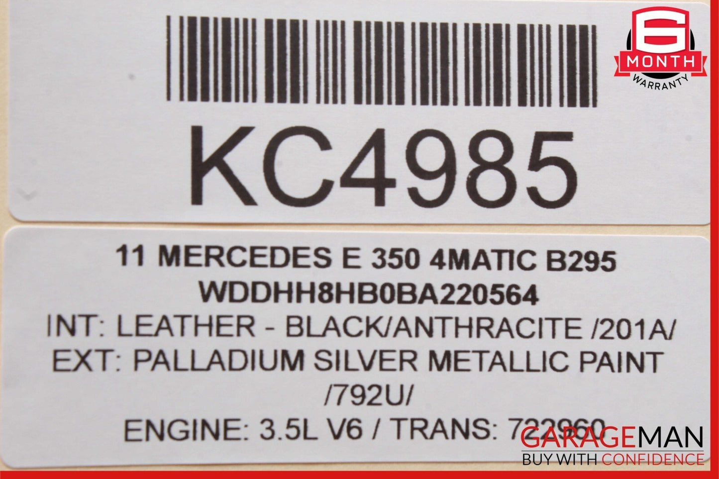 10-13 Mercedes W212 E350 4MATIC Rear Fuse Junction Box SAM Relay Control Module