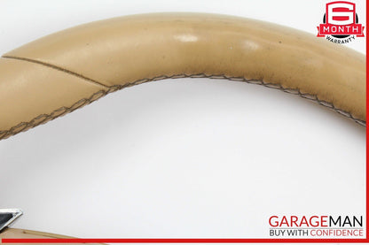 11-14 Porsche Cayenne 958 Multifunction Steering Wheel Assembly Beige OEM