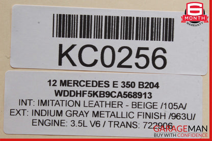 08-16 Mercedes E350 GLK350 C250 Rear Right Door Window Regulator Motor Unit