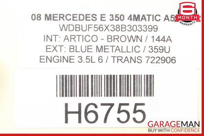 03-11 Mercedes W211 E350 CLS63 AMG Front Right Side Lower Control Arm