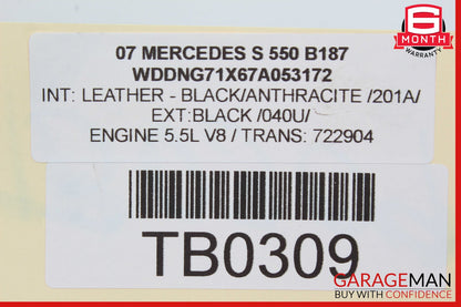 07-09 Mercedes W220 S550 Rear Right & Left Brake Caliper Calipers Set OEM