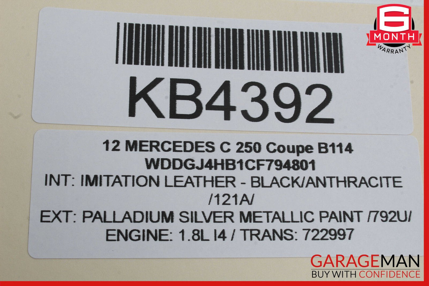 10-15 Mercedes C250 CLS550 E350 Keyless Go Entry Control Module Unit
