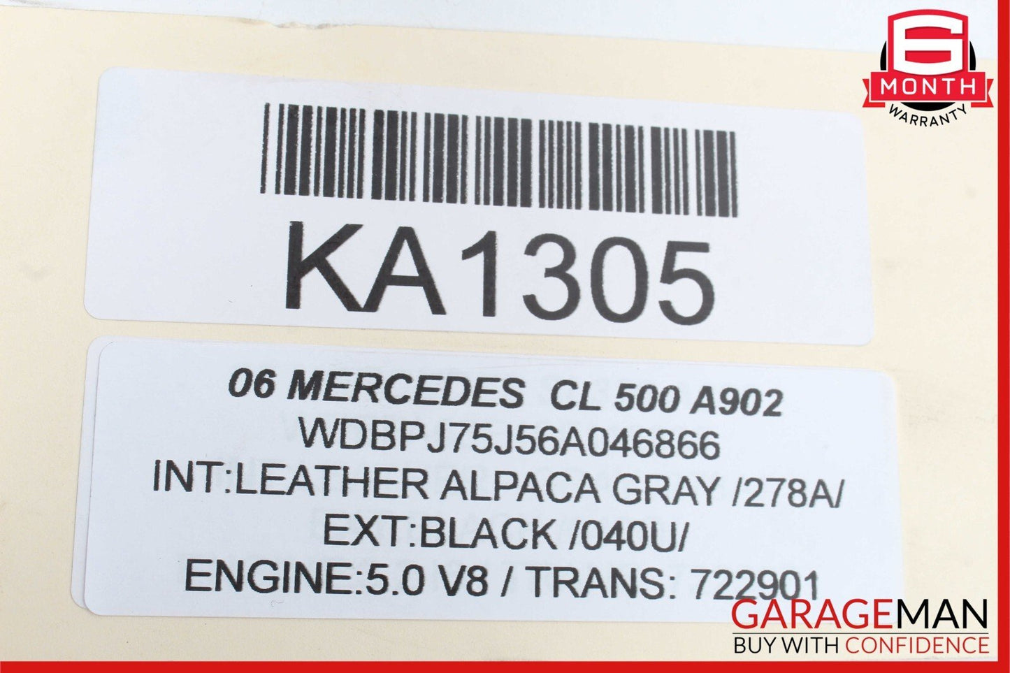 00-06 Mercedes W215 CL500 Front Right / Left Side Transverse Lower Control Arm