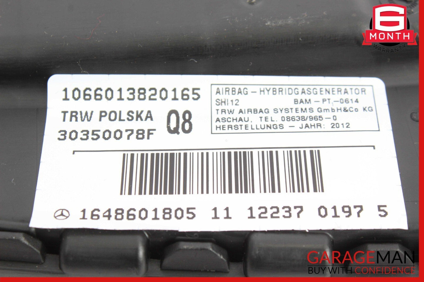 06-14 Mercedes S550 CL600 R500 CL500 Front Right Side Seat SRS Airbag Air Bag