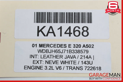 98-02 Mercedes W210 E320 Engine Water Cooling Radiator AC Air A/C Condenser OEM