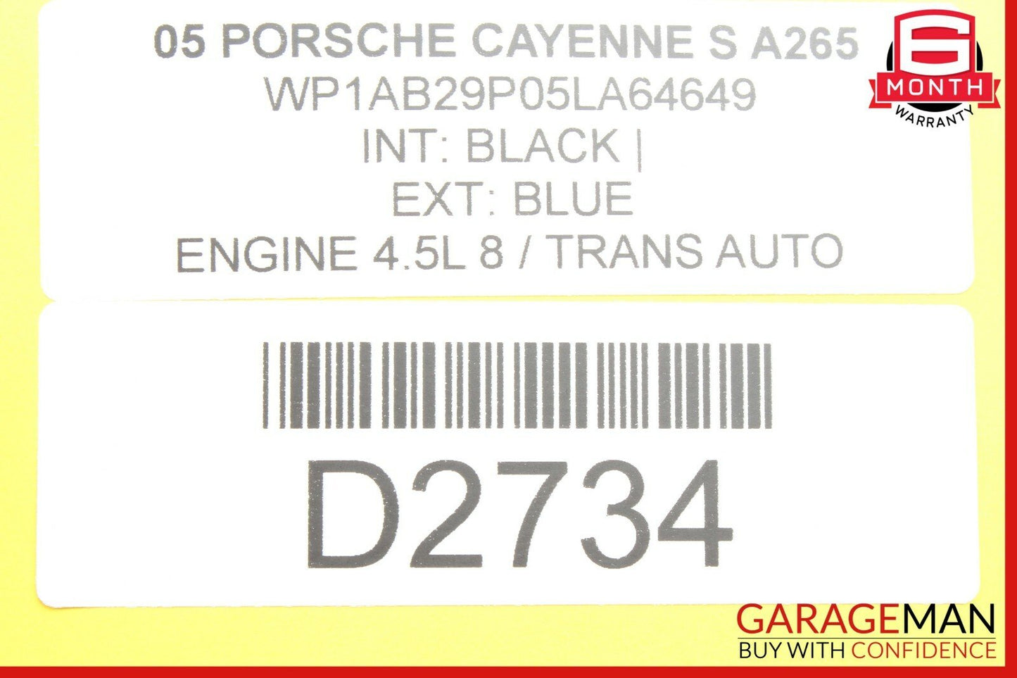 03-06 Porsche Cayenne 955 Front Right / Left Side Seat Adjustment Memory Module