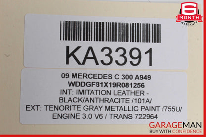 08-16 Mercedes E350 GLK350 C250 C300 Rear Right Door Window Regulator Motor Unit