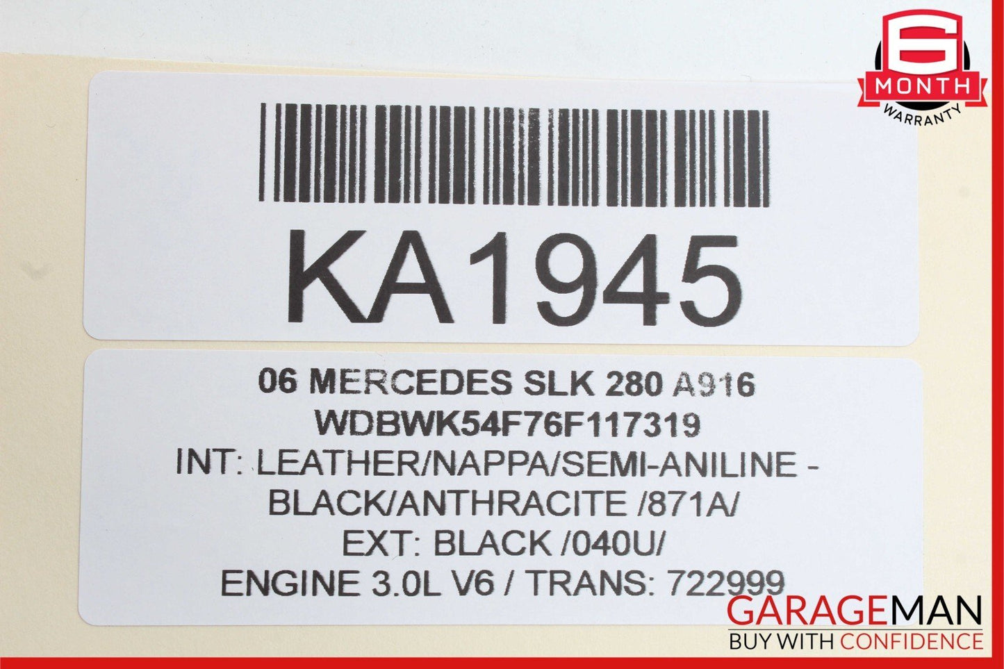 05-11 Mercedes R171 SLK200 SLK280 Front Left Side Lower Suspension Control Arm