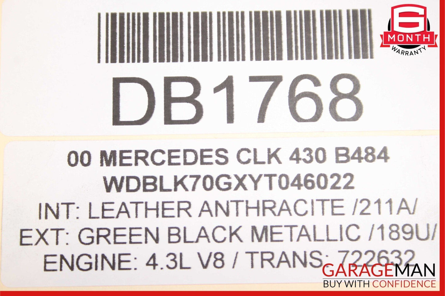 98-03 Mercedes C230 CLK320 CLK55 AMG Power Steering Rack Gear Linkage Assy OEM