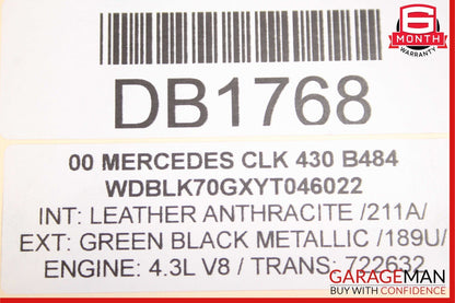 98-03 Mercedes C230 CLK320 CLK55 AMG Power Steering Rack Gear Linkage Assy OEM