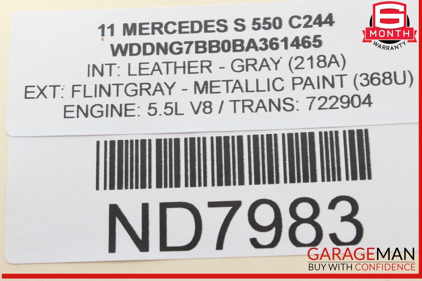 07-13 Mercedes W221 S550 S400 Rear Right or Left Side Door Control Module OEM