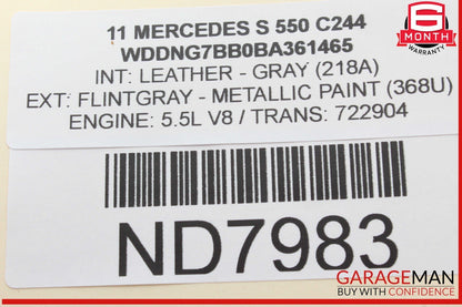 07-13 Mercedes W221 S550 S400 Rear Right or Left Side Door Control Module OEM