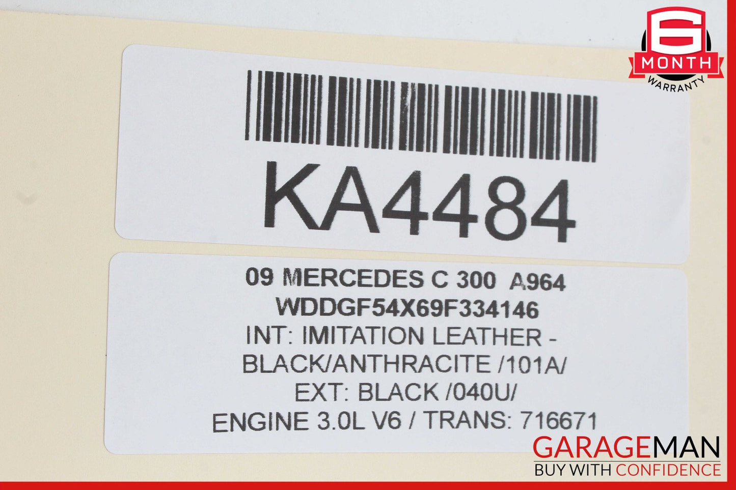 08-11 Mercedes W204 C300 Rear Left Driver Side Exterior Door Handle OEM