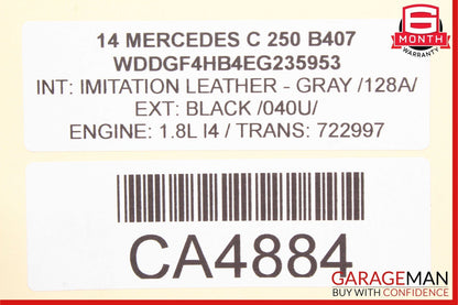 08-15 Mercedes C250 GLK350 Front or Rear Right Side Exterior Door Handle Black