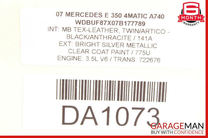 03-11 Mercedes W211 E350 CLS500 Center Ashtray Ash Tray Storage OEM
