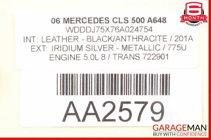 06-11 Mercedes W219 CLS500 CLS63 AMG Front Right Side Door Control Module OEM