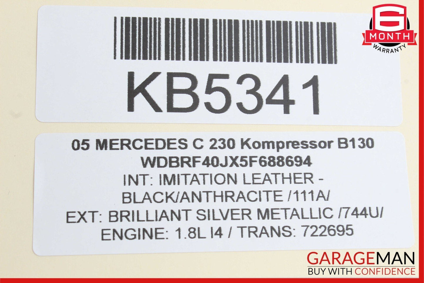 01-07 Mercedes W203 C350 C230 Rear Right Passenger Side Door Lock Latch Actuator